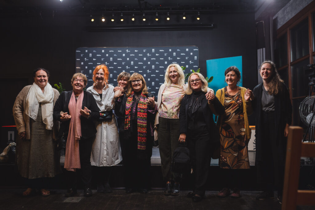Od lewej: Maria Skakuj Puri, Miriam Borenstein, Milica Markić, Maryla Laurent, Cristina Godun, Katja Wolters, Lidia Tanuzewska i Julia Więdłocha