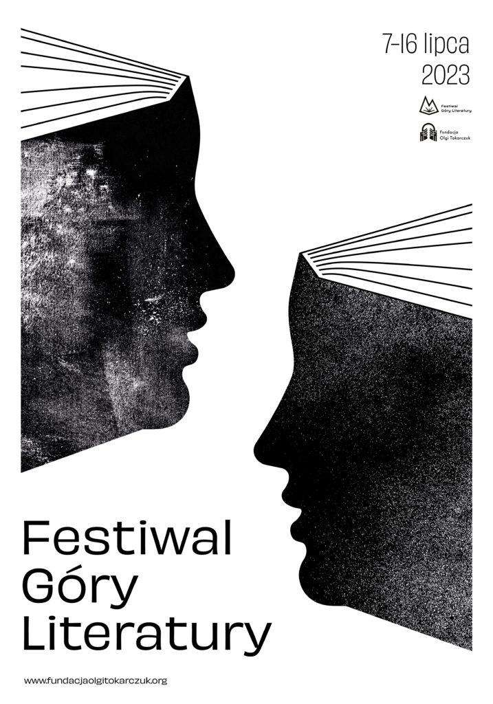 Plakat Festiwalu Góry Literatury 2023 autorka: Weronika Konopka