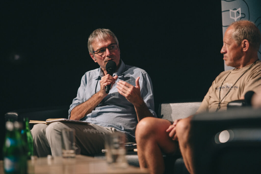 Panel (Nie)przezroczysty tłumacz, Festiwal Tłumaczy Olgi Tokarczuk. Fot. Jerzy Wypych