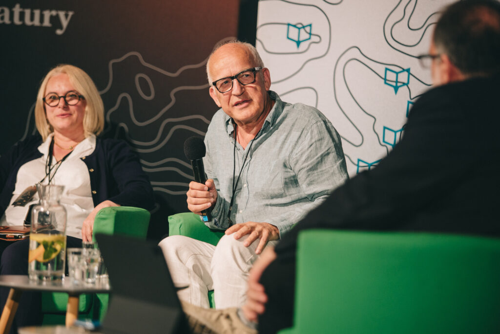 Panel Językowe (po)mosty. Obcy język polski, Festiwal Tłumaczy Olgi Tokarczuk. Fot. Jerzy Wypych