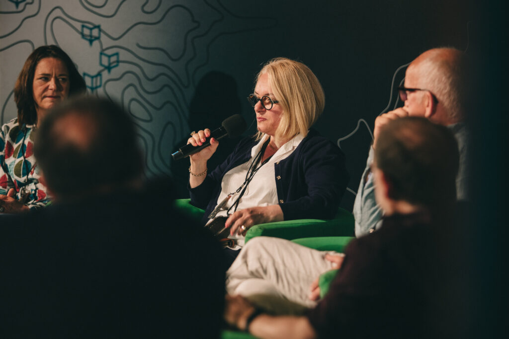 Panel Językowe (po)mosty. Obcy język polski, Festiwal Tłumaczy Olgi Tokarczuk. Fot. Jerzy Wypych