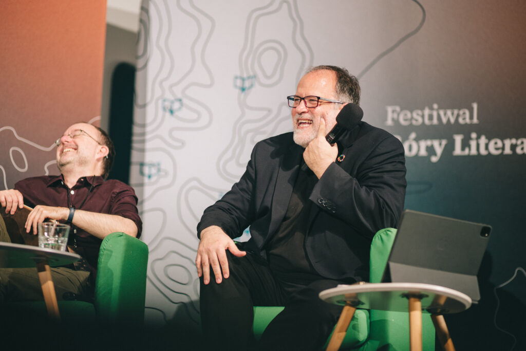 Panel Językowe (po)mosty. Obcy język polski, Festiwal Tłumaczy Olgi Tokarczuk. Fot. Jerzy Wypych