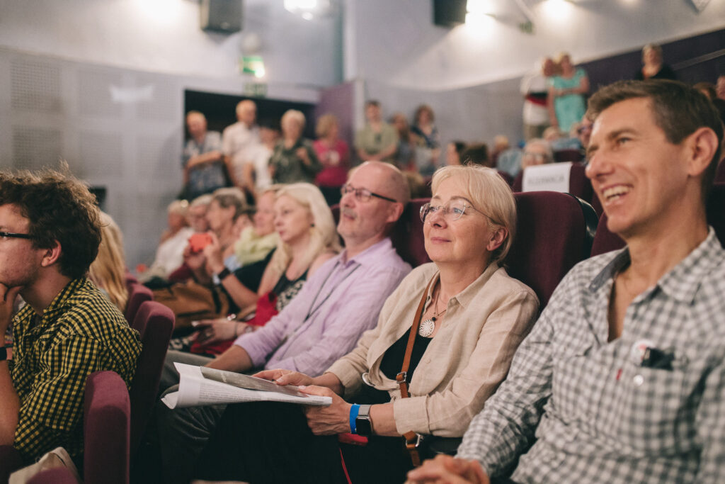 Panel Językowe (po)mosty. Obcy język polski, Festiwal Tłumaczy Olgi Tokarczuk. Fot. Jerzy Wypych