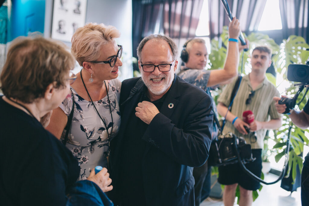 Panel Językowe (po)mosty. Obcy język polski, Festiwal Tłumaczy Olgi Tokarczuk. Fot. Jerzy Wypych