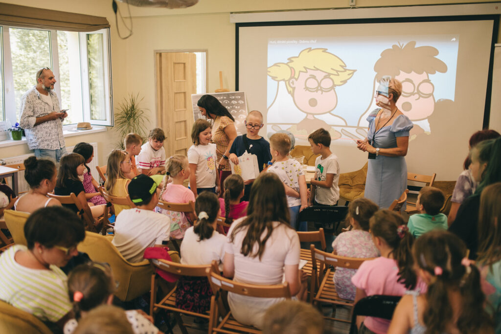 Warsztaty dla dzieci, Festiwal Tłumaczy Olgi Tokarczuk. Fot. Jerzy Wypych