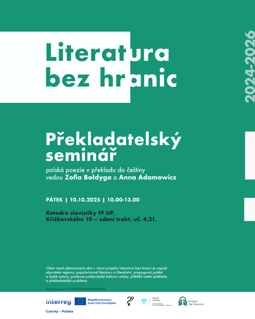 Interreg Literatura bez granic, Anna Adamowicz, Zofia Bałdyga